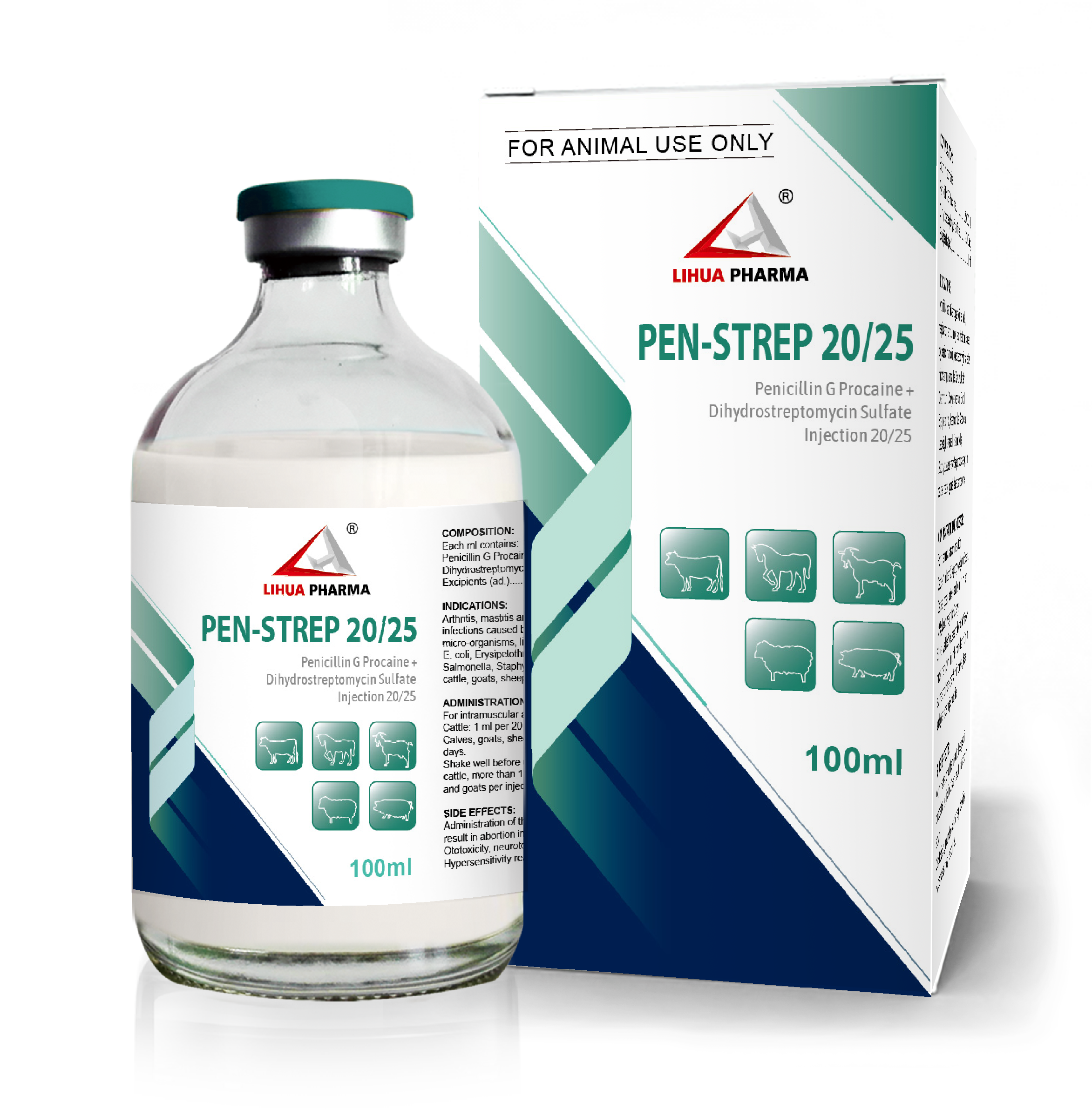 Penicillin G Procaine and Dihydrostreptomycin Sulfate Injection 20/ 25
