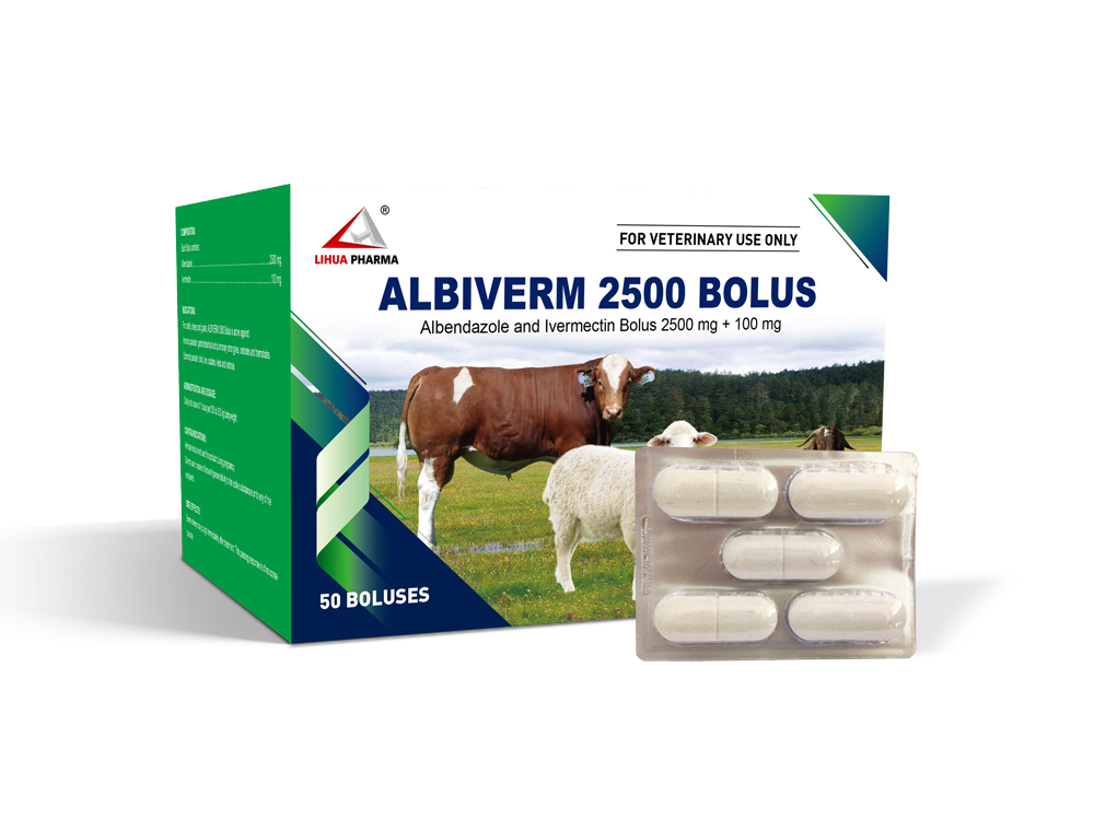 Albendazole and Ivermectin Bolus 2500 mg + 100 mg